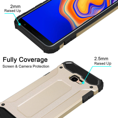 [Užsakomoji prekė] Dėklas skirtas Samsung Galaxy J4 Plus - Techsuit Hybrid Armor - Juodas 8