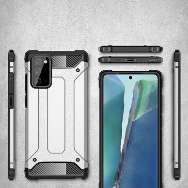 [Užsakomoji prekė] Telefono dėklas Samsung Galaxy Note 20 / Note 20 5G - Techsuit Hybrid Armor - Juodas 4