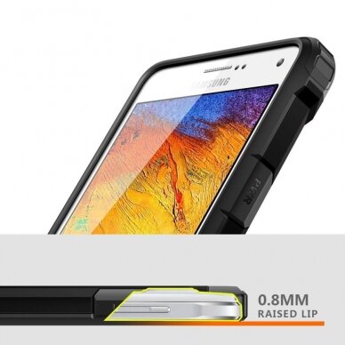 [Užsakomoji prekė] Dėklas skirtas Samsung Galaxy Note 4 N910 - Techsuit Hybrid Armor - Juodas 5