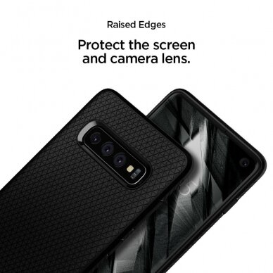 [Užsakomoji prekė] Dėklas skirtas Samsung Galaxy S10 Plus - Spigen Liquid Air - Matte Juodas 2