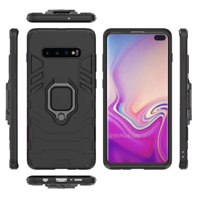 [Užsakomoji prekė] Dėklas skirtas Samsung Galaxy S10 Plus - Techsuit Silicone Shield - Juodas 11