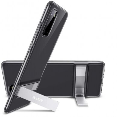 [Užsakomoji prekė] Dėklas skirtas Samsung Galaxy S20 4G / S20 5G - ESR Air Shield Boost Kickstand - permatomas