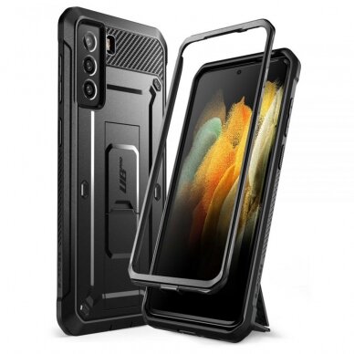 [Užsakomoji prekė] Dėklas skirtas Samsung Galaxy S21 5G - Supcase Unicorn Beetle Pro - Juodas QWR492