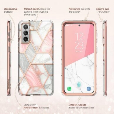 [Užsakomoji prekė] Dėklas skirtas Samsung Galaxy S21 FE 5G - I-Blason Cosmo - Marble  6