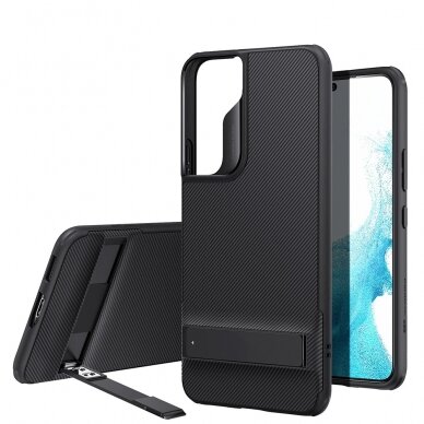 [Užsakomoji prekė] Dėklas skirtas Samsung Galaxy S22 5G - ESR Air Shield Boost Kickstand - Translucent Juodas  1