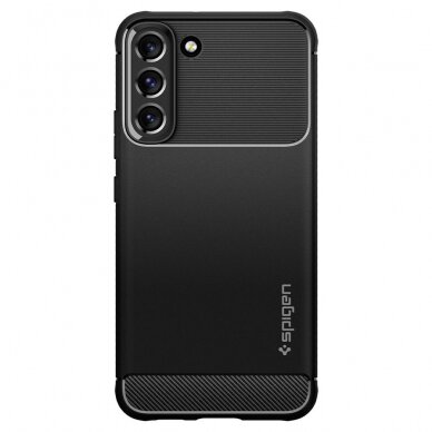 [Užsakomoji prekė] Dėklas skirtas Samsung Galaxy S22 5G - Spigen Rugged Armor - Juodas  1