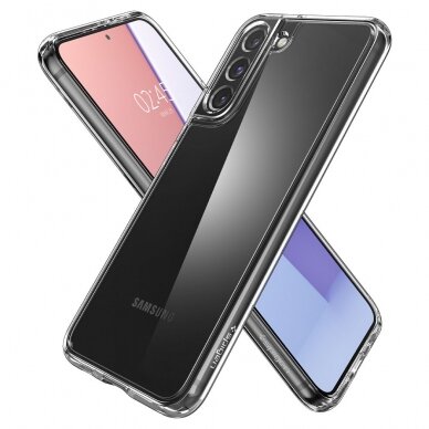 [Užsakomoji prekė] Dėklas skirtas Samsung Galaxy S22 5G - Spigen Ultra Hybrid - Crystal permatomas  1