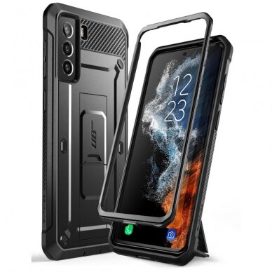 [Užsakomoji prekė] Dėklas skirtas Samsung Galaxy S22 5G - Supcase Unicorn Beetle Pro - Juodas