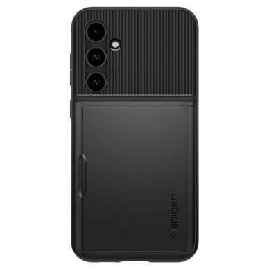 [Užsakomoji prekė] Dėklas Samsung Galaxy S23 FE - Spigen Slim Armor CS - Juodas 2