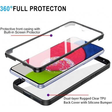 [Užsakomoji prekė] Dėklas Samsung Galaxy S23 Plus + Folie - Techsuit ColorVerse 360 Series - Purpurinis 2