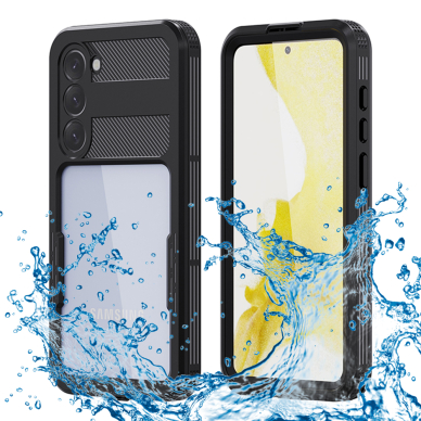 [Užsakomoji prekė] Dėklas Samsung Galaxy S23 Plus - ShellBox Waterproof IP68 Case - Juodas