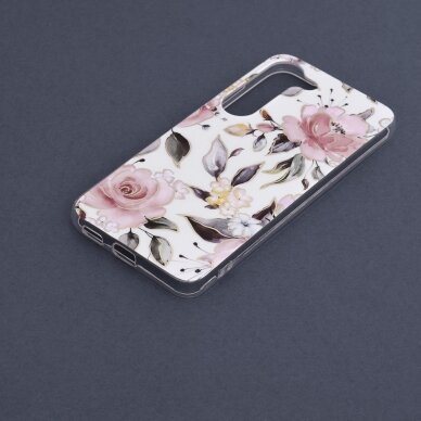 [Užsakomoji prekė] Dėklas skirtas Samsung Galaxy S23 - Techsuit Marble Series - Chloe Baltas  4