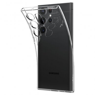 [Užsakomoji prekė] Dėklas skirtas Samsung Galaxy S23 Ultra - Spigen Liquid Crystal - permatomas  5