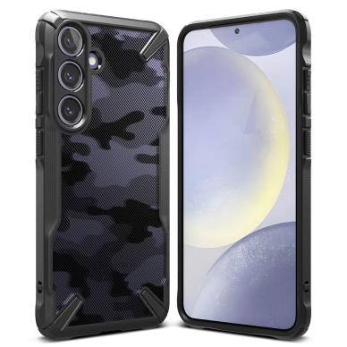 [Užsakomoji prekė] Dėklas Samsung Galaxy S24 Plus - Ringke Fusion X Design - Camo Black