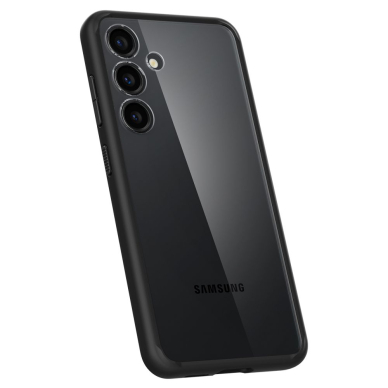 [Užsakomoji prekė] Dėklas Samsung Galaxy S24 Plus - Spigen Ultra Hybrid - Matinė juoda 4