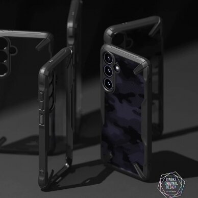 [Užsakomoji prekė] Dėklas Samsung Galaxy S24 - Ringke Fusion X Design - Camo Black 3