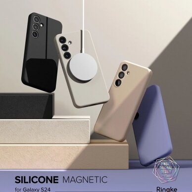 [Užsakomoji prekė] Dėklas Samsung Galaxy S24 - Ringke Silicone Magnetic - Lavender 5