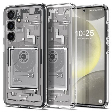 [Užsakomoji prekė] Dėklas Samsung Galaxy S24 - Spigen Ultra Hybrid Zero One - Baltas