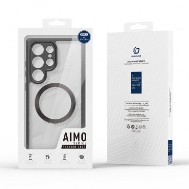 [Užsakomoji prekė] Dėklas Samsung Galaxy S24 Ultra - Dux Ducis Aimo MagSafe Series - Juodas 6