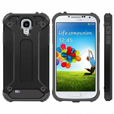 [Užsakomoji prekė] Dėklas skirtas Samsung Galaxy S4 i9500 - Techsuit Hybrid Armor - Juodas 5