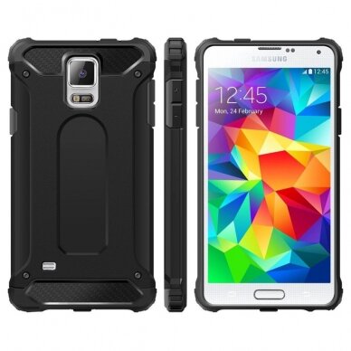 [Užsakomoji prekė] Dėklas skirtas Samsung Galaxy S5 G900 Techsuit Hybrid Armor - Juodas 4