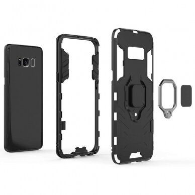 [Užsakomoji prekė] Telefono dėklas Samsung Galaxy S8 - Techsuit Silicone Shield - Juodas 5