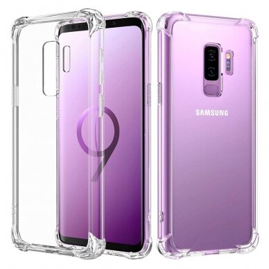 [Užsakomoji prekė] Dėklas Samsung Galaxy S9 Plus - Techsuit Shockproof silikoninis - Permatomas