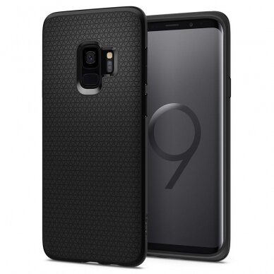 [Užsakomoji prekė] Dėklas skirtas Samsung Galaxy S9 - Spigen Liquid Air - Matte Juodas