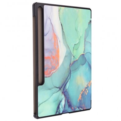 [Užsakomoji prekė] Dėklas Samsung Galaxy Tab S7 Plus / S8 Plus / S7 FE - Techsuit FoldPro - Žalias Time 2