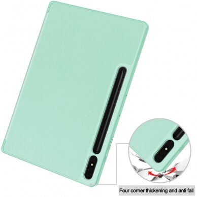 [Užsakomoji prekė] Dėklas Samsung Galaxy Tab S8 - Techsuit Flex Trifold - Matcha Green 1