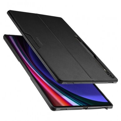 [Užsakomoji prekė] Dėklas Samsung Galaxy Tab S8 Ultra / S9 Ultra - Spigen Thin Fit Pro - Juodas 5