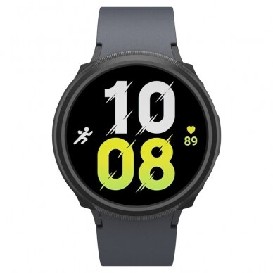 [Užsakomoji prekė] Dėklas Samsung Galaxy Watch6 40mm - Spigen Liquid Air - Matte Juodas 5