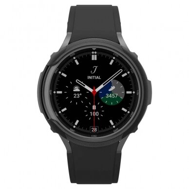 [Užsakomoji prekė] Dėklas Samsung Galaxy Watch6 Classic 47mm - Spigen Liquid Air - Matte Juodas 3