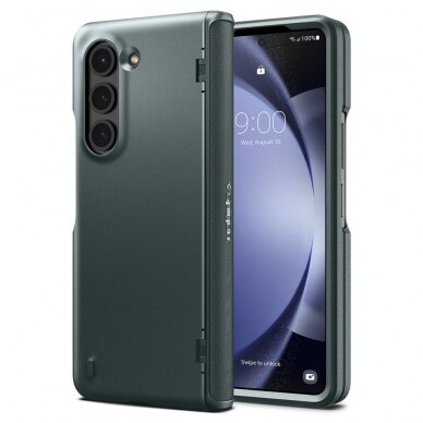 [Užsakomoji prekė] Dėklas Samsung Galaxy Z Fold5 - Spigen Slim Armor Pro - Abyss Žalias 6