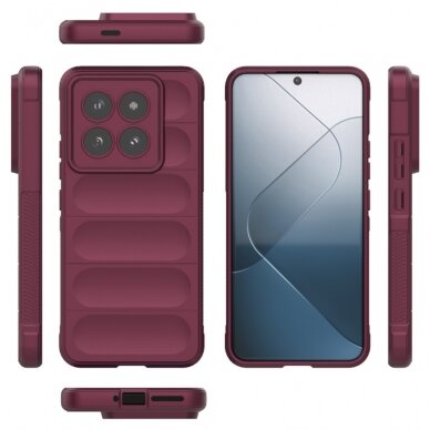 [Užsakomoji prekė] Dėklas Xiaomi 14 Pro - Techsuit Magic Shield - Bordo 1