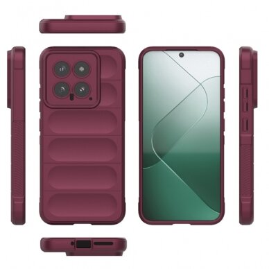 [Užsakomoji prekė] Dėklas Xiaomi 14 - Techsuit Magic Shield - Bordo 1