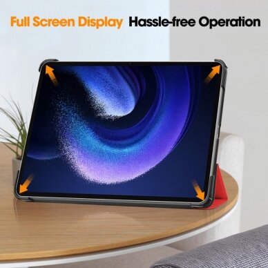 [Užsakomoji prekė] Dėklas Xiaomi Pad 6 - Techsuit FoldPro - Raudonas 2