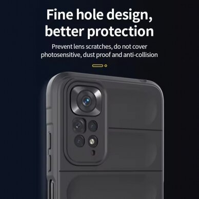 [Užsakomoji prekė] Dėklas Xiaomi Redmi Note 11 / Note 11S - Techsuit Magic Shield - Juodas 1