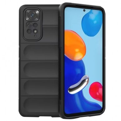 [Užsakomoji prekė] Dėklas Xiaomi Redmi Note 11 / Note 11S - Techsuit Magic Shield - Juodas