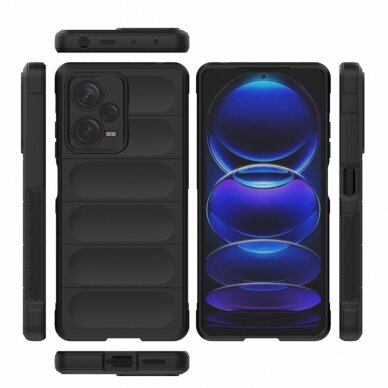 [Užsakomoji prekė] Dėklas Xiaomi Redmi Note 12 Pro 5G - Techsuit Magic Shield - Juodas 1