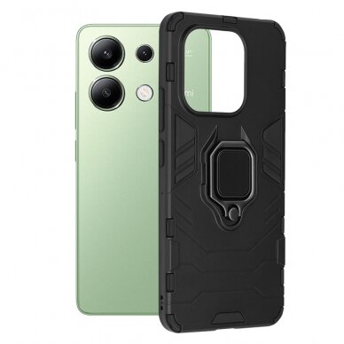 [Užsakomoji prekė] Dėklas Xiaomi Redmi Note 13 4G - Techsuit Silicone Shield - Juodas