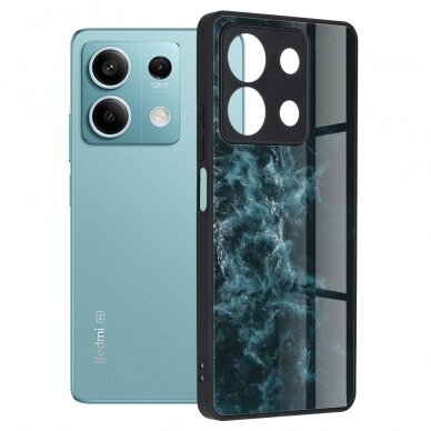 [Užsakomoji prekė] Dėklas Xiaomi Redmi Note 13 5G - Techsuit Glaze Series - Mėlynas Nebula