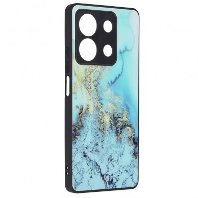 [Užsakomoji prekė] Dėklas Xiaomi Redmi Note 13 5G - Techsuit Glaze Series - Mėlynas Ocean 4