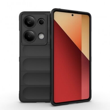 [Užsakomoji prekė] Dėklas Xiaomi Redmi Note 13 Pro 4G / Poco M6 Pro 4G - Techsuit Magic Shield - Juodas