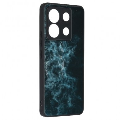 [Užsakomoji prekė] Dėklas Xiaomi Redmi Note 13 Pro 5G / Poco X6 - Techsuit Glaze Series - Mėlynas Nebula 4