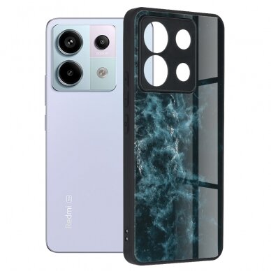 [Užsakomoji prekė] Dėklas Xiaomi Redmi Note 13 Pro 5G / Poco X6 - Techsuit Glaze Series - Mėlynas Nebula