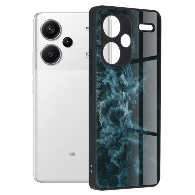 [Užsakomoji prekė] Dėklas Xiaomi Redmi Note 13 Pro+ 5G - Techsuit Glaze Series - Mėlynas Nebula