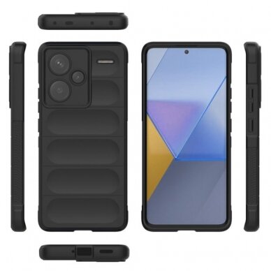 [Užsakomoji prekė] Dėklas Xiaomi Redmi Note 13 Pro+ 5G - Techsuit Magic Shield - Juodas 1