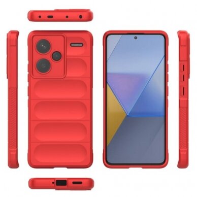 [Užsakomoji prekė] Dėklas Xiaomi Redmi Note 13 Pro+ 5G - Techsuit Magic Shield - Raudonas 1