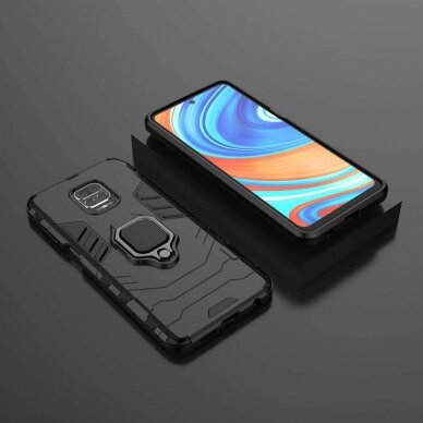 [Užsakomoji prekė] Telefono dėklas Xiaomi Redmi Note 9S / Note 9 Pro / Note 9 Pro Max - Techsuit Silicone Shield - Juodas 10